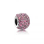 Charm Gocce Scintillanti Color Rosa Caprifoglio Pandora