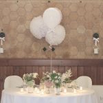 Allestimento palloncini bianco studio