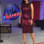 Laura Pausini con abito cangiante