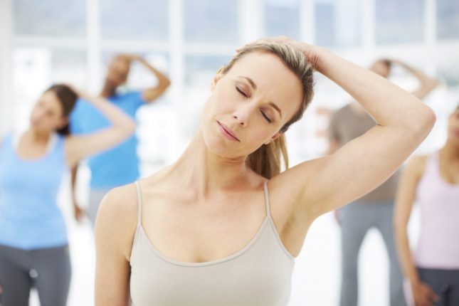 Stretching per il collo