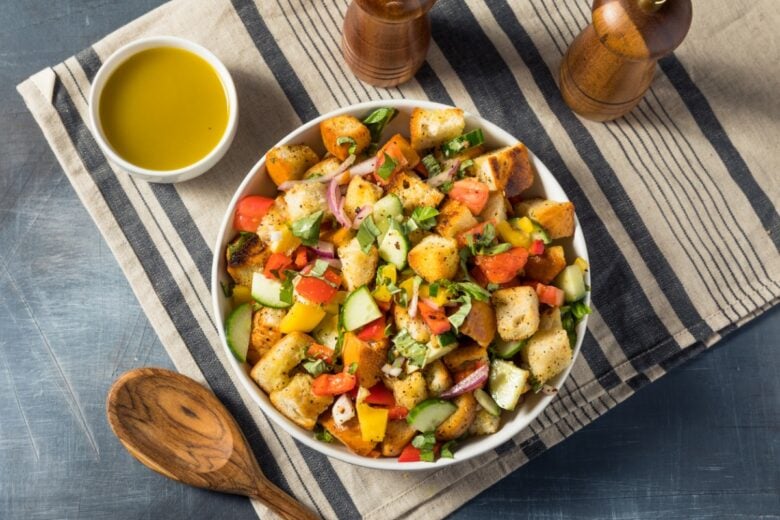 Panzanella con verdure grigliate