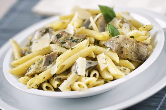 Pasta al Kamut® con carciofi e sedano di Verona