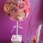 idee allestimento matrimonio con fiori di carta