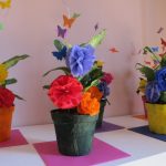 idee allestimento matrimonio con fiori di carta