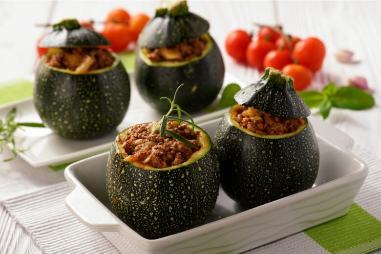 Zucchine tonde ripiene