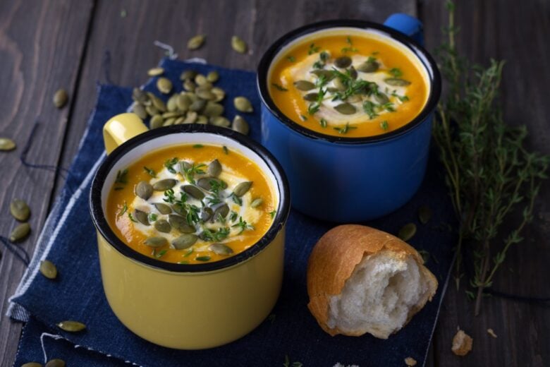 Cappuccino di zucca salato