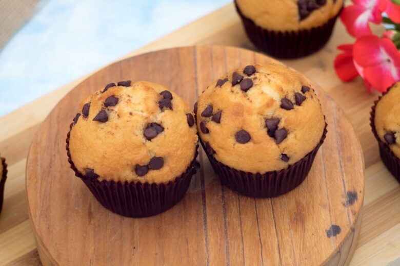 Muffin alle mele con gocce di cioccolato