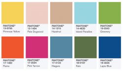 I colori pantone spring summer 2017