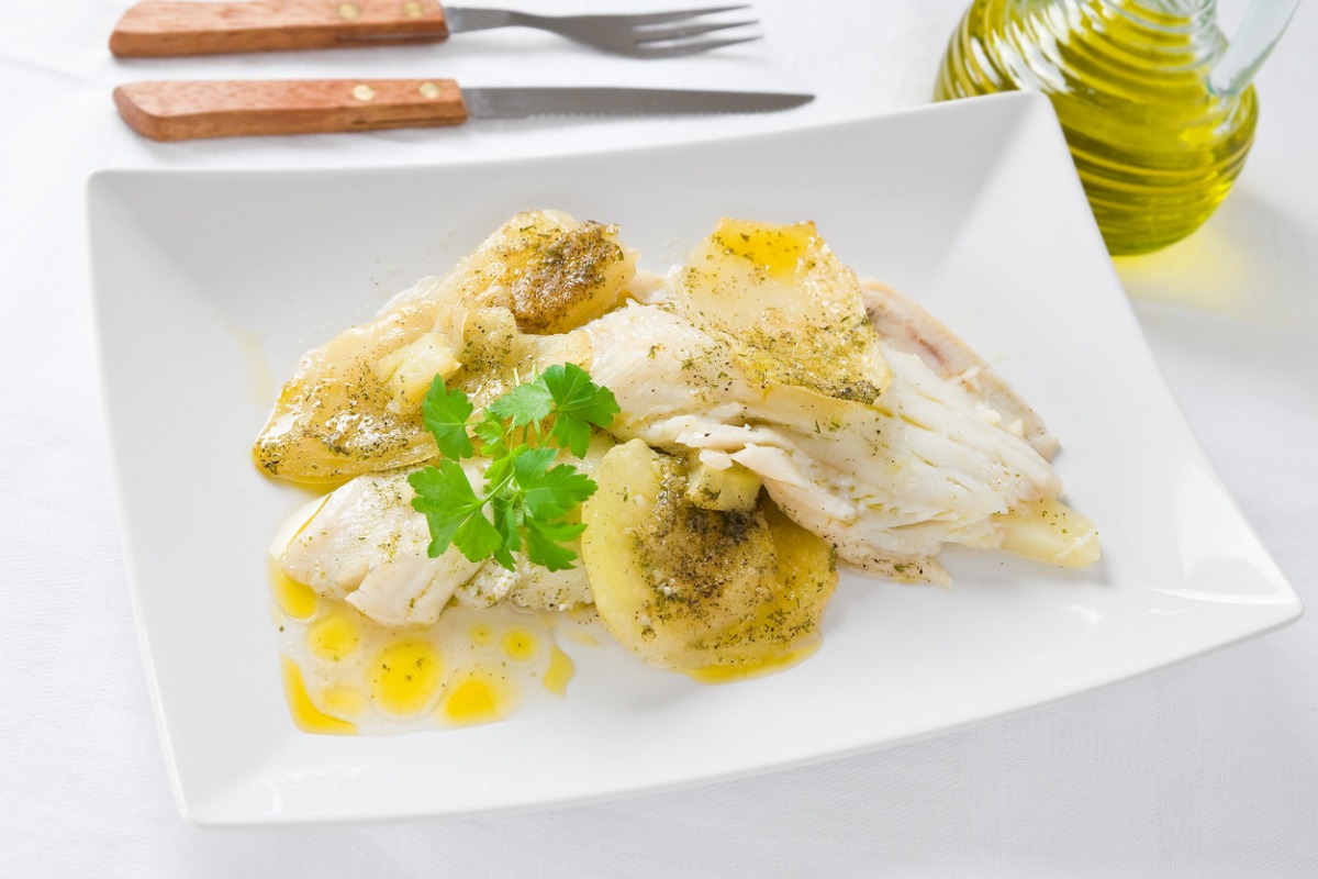 Platessa al forno con patate