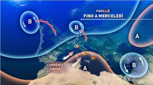 Meteo di inizio febbraio: maltempo e acqua soprattutto al nord