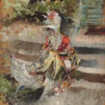 Giovanni Boldini Signora con ombrellino (o parasole) 1876 ca. Olio su tavola, 35,4x23,5 cm Collezione Palazzo Foresti, Carpi