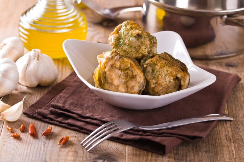 Carciofi ripieni senza carne