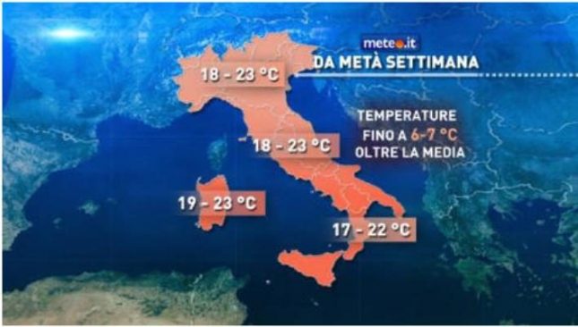 Meteo di fine marzo: settimana di bel tempo “maggio-style”