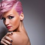 Capelli rosa brillante