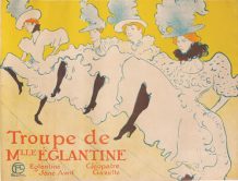 Henri de Toulouse-Lautrec La Troupe de Mademoiselle Églantine 1896 Color Lithography, 61,7x80,4 cm © Herakleidon Museum, Athens Greece