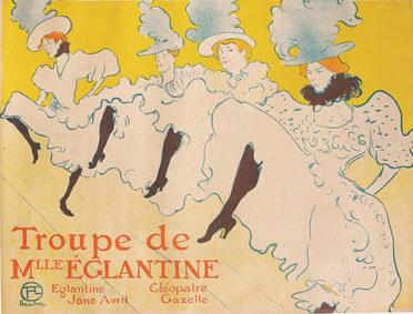 Henri de Toulouse-Lautrec La Troupe de Mademoiselle Églantine 1896 Color Lithography, 61,7x80,4 cm © Herakleidon Museum, Athens Greece