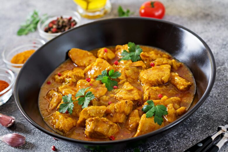 Petto di pollo al curry Madras