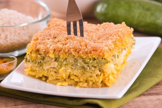 Timballo di riso bicolore