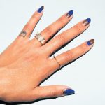 Nail art blu