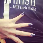 Nail art blu