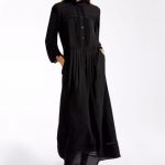 Max Mara abito nero seta