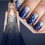 Nail art blu
