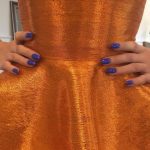 Nail art blu