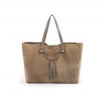 Shopping large in pelle scamosciata Metropolitan by Borbonese
