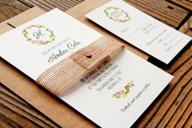 Partecipazioni matrimonio fai da te