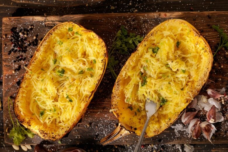 Zucca spaghetti al forno