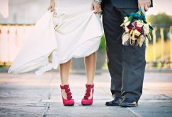 Scarpe da sposa colorate