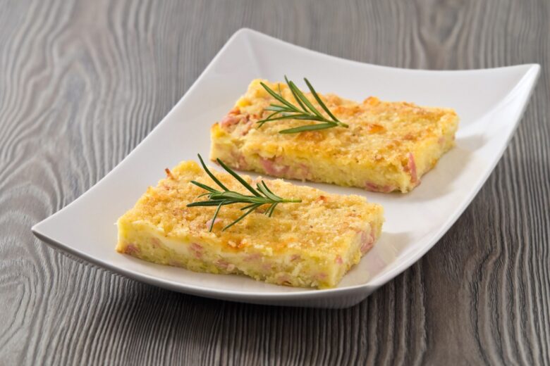 Tortino di patate e prosciutto