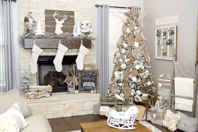 Addobbi natalizi shabby chic fai da te