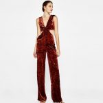 Jumpsuit in velluto by Bershka