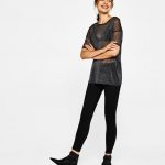 Maglietta filo metallizzato by Bershka