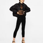 Pantaloni in velluto con strass by Bershka