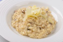 Risotto con porri e salsiccia