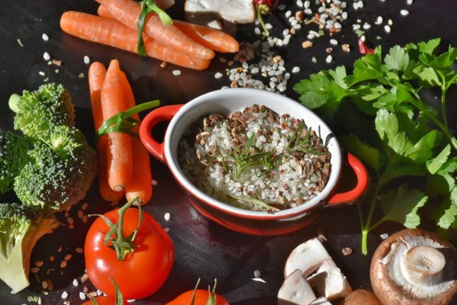 I pasti della dieta mediterranea.