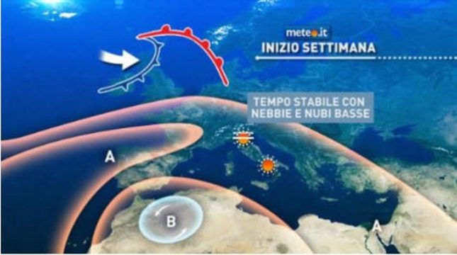 Meteo di fine gennaio: il nuovo mese porta la pioggia