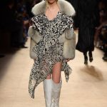 Abito Roberto Cavalli alla MFW FW 2018-2019