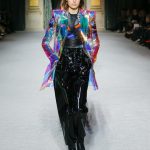 Giacca in PVC per Balmain alla PFW 2018-2019