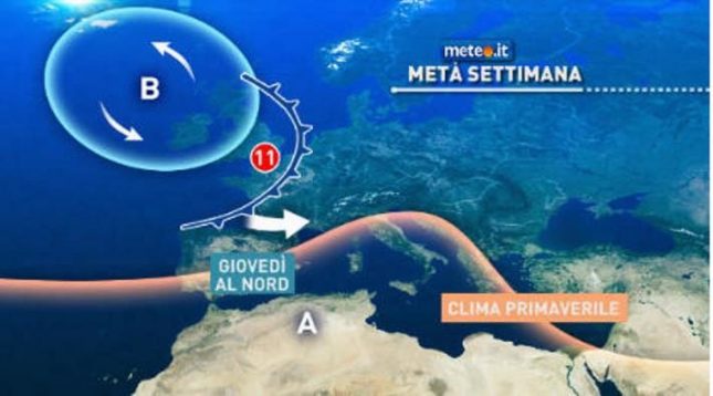 Meteo di fine marzo: arriva la primavera ma solo al sud