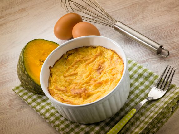 Flan di zucca e porri