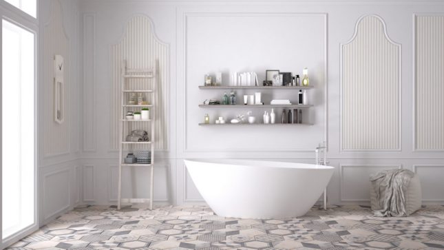 Bagno shabby chic