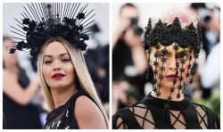 Rita Ora e Cara Delvingne al Met Gala 2018.
