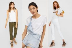 Modelli di t-shirt bianca