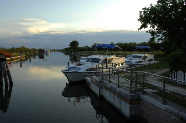 Houseboat in Friuli Venezia Giulia.