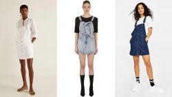 Salopette corta in jeans