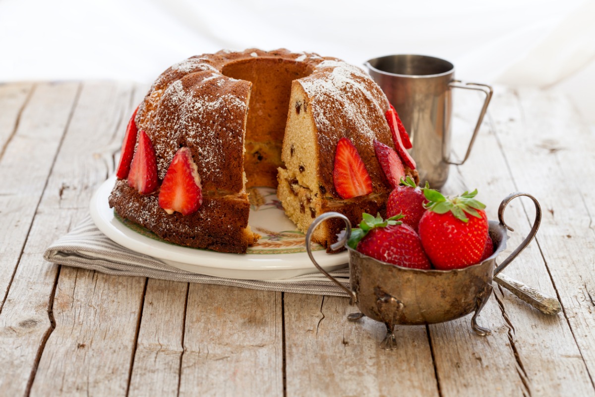 Ciambella cioccolato e fragole