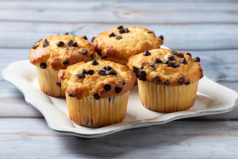 Muffin con cuore di crema di nocciole